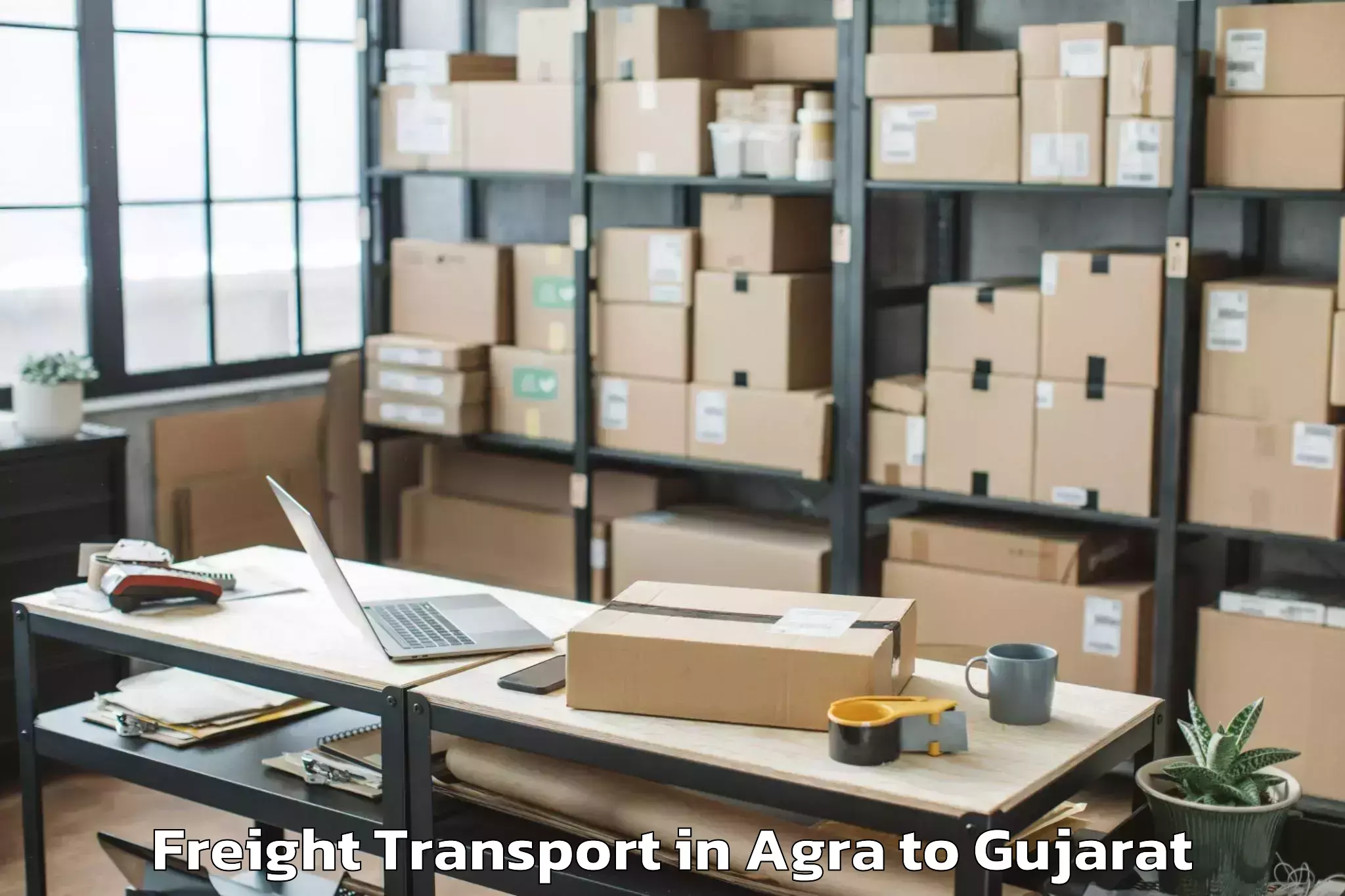 Efficient Agra to Nirma University Ahmedabad Freight Transport